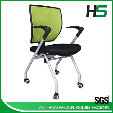 Modern color customized mesh folding task chair with wheels